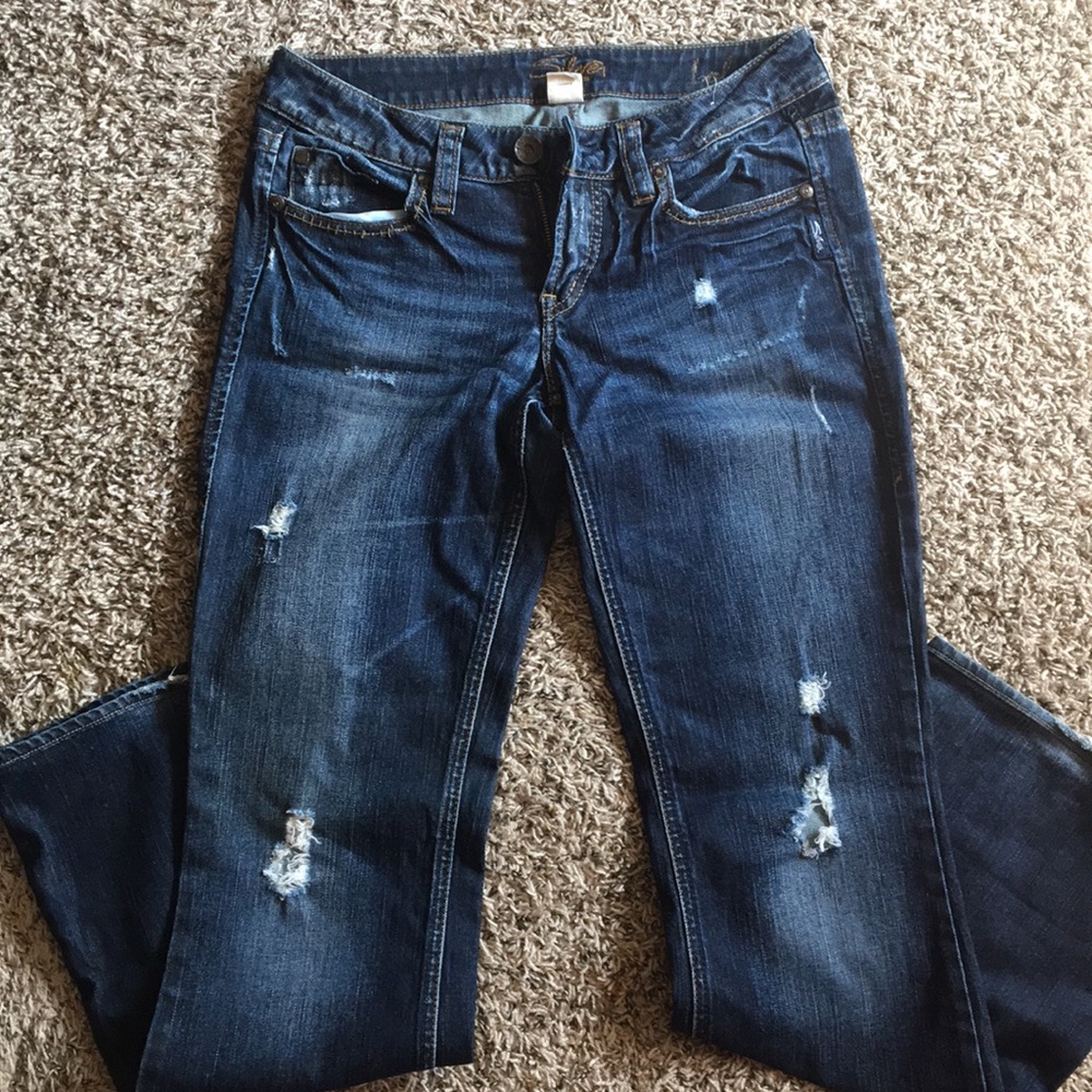 Silver jeans distressed